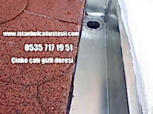 Titanyum çinko kaplama gizli dere fiyatları- Çinko dere- Çinko oluk- Arduvazlı membran ile çatı örtüsü fiyatları-