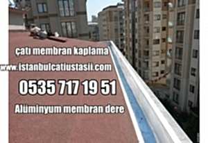 Alüminyum membran çatı deresi, Alüminyum membran deresi,