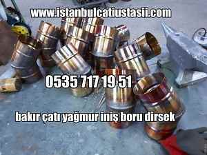 Bakır çatı yağmur boru imalatı- Bakır dere kaplama,